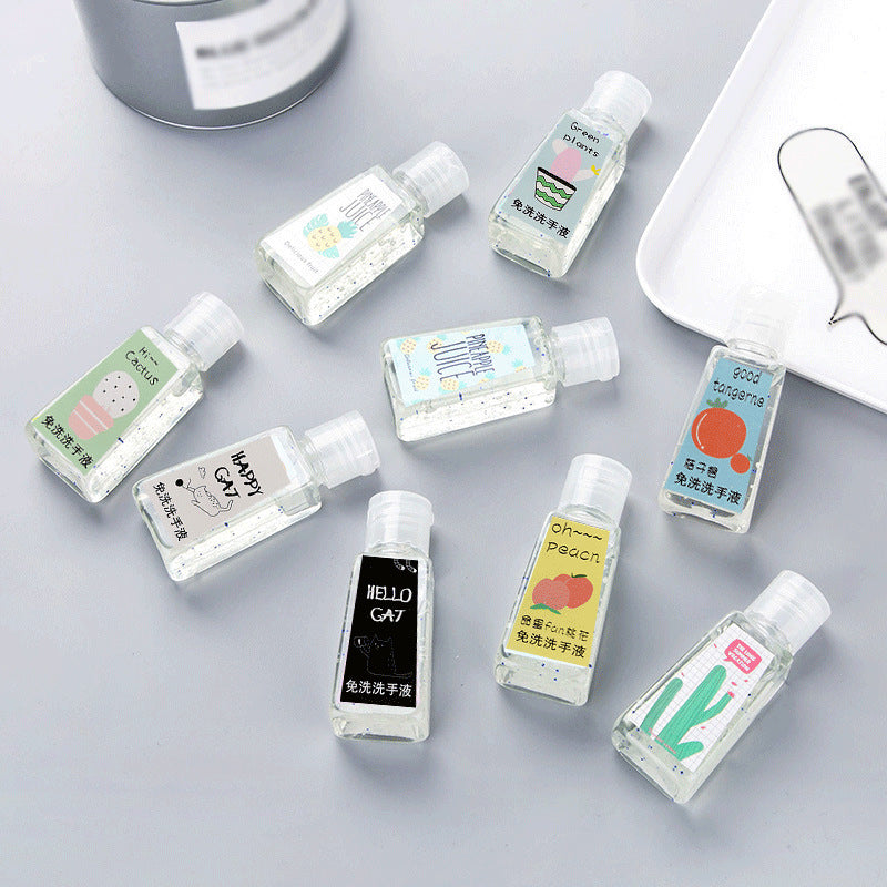 A Universal Portable Hand Sanitizer Home Sanitary Products Mini Leave-in Gel Cute Animal Fruit