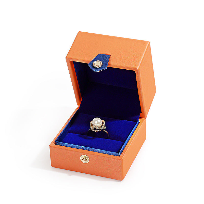 A PU leather jewelry box