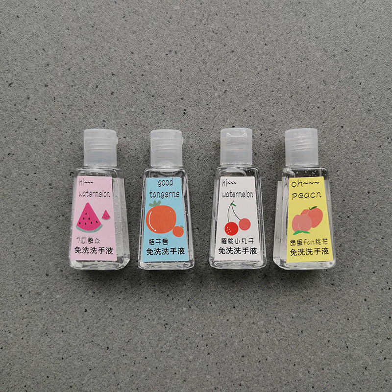 A Universal Portable Hand Sanitizer Home Sanitary Products Mini Leave-in Gel Cute Animal Fruit