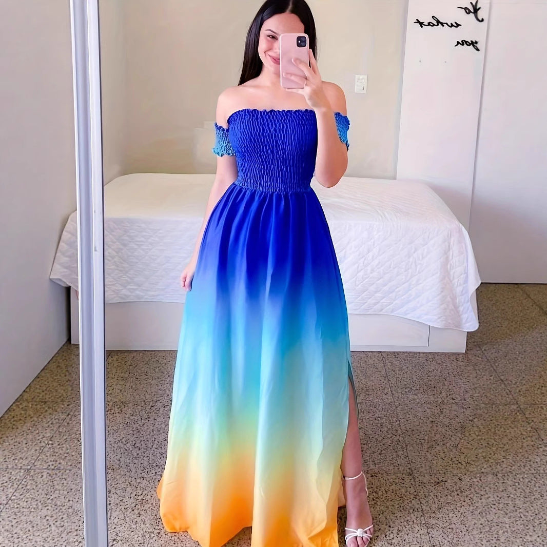 A printed dress