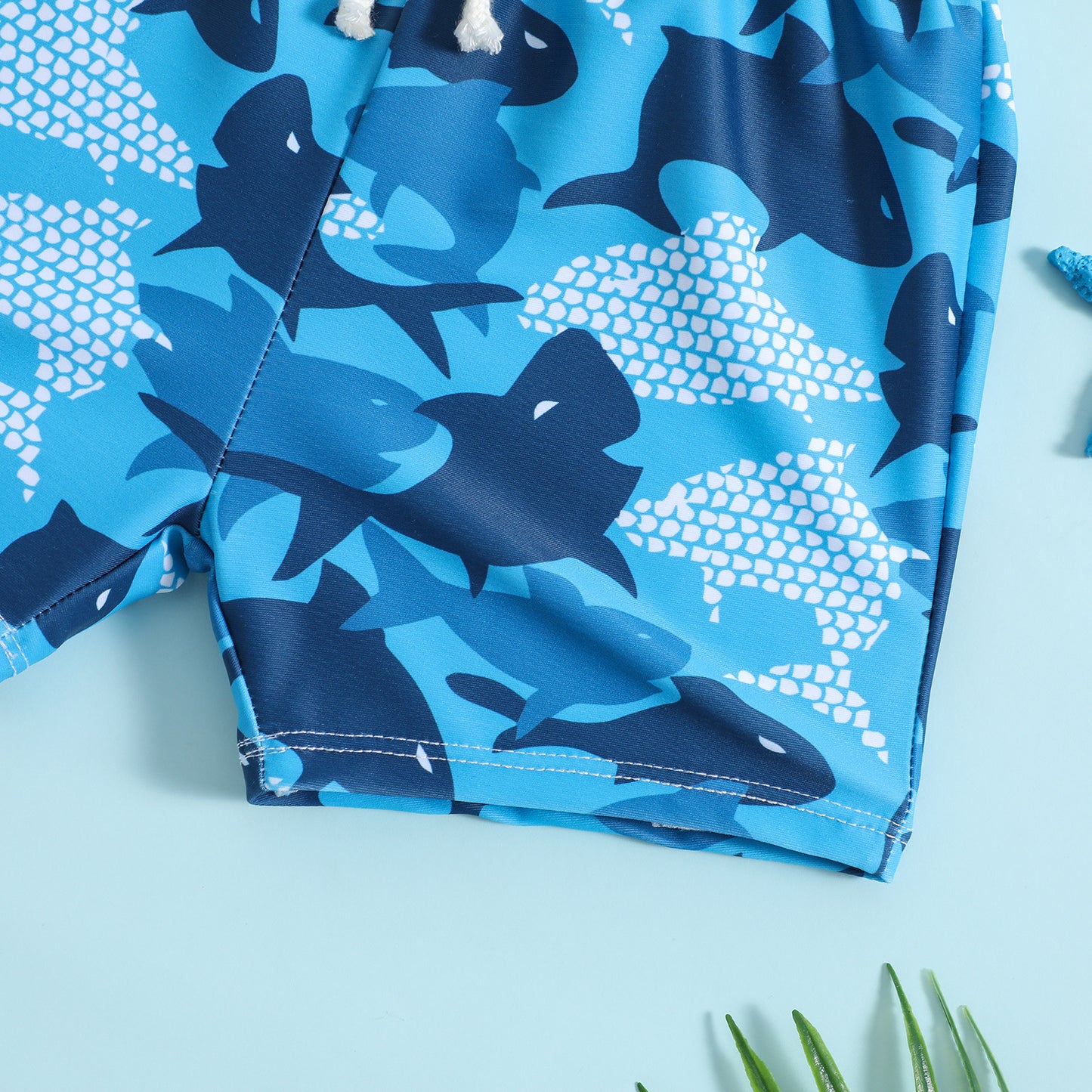 A baby children's swimming trunks boys swimsuit cartoon flat-angle swimsuit