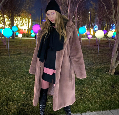 A faux fur jacket