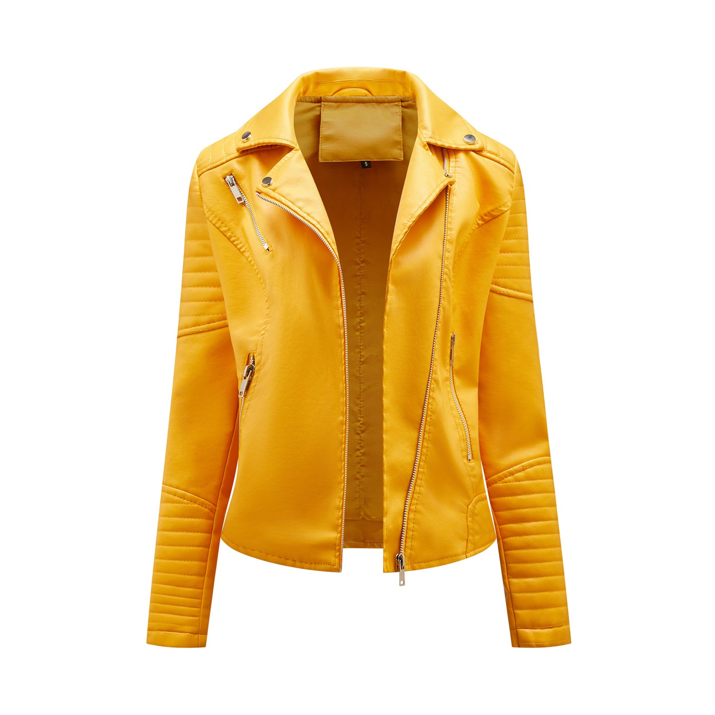 A women's leather jacket