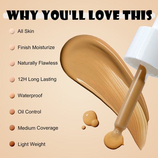 A Moisturizing and moisturizing foundation —— Customizable logo MOQ 100 pieces