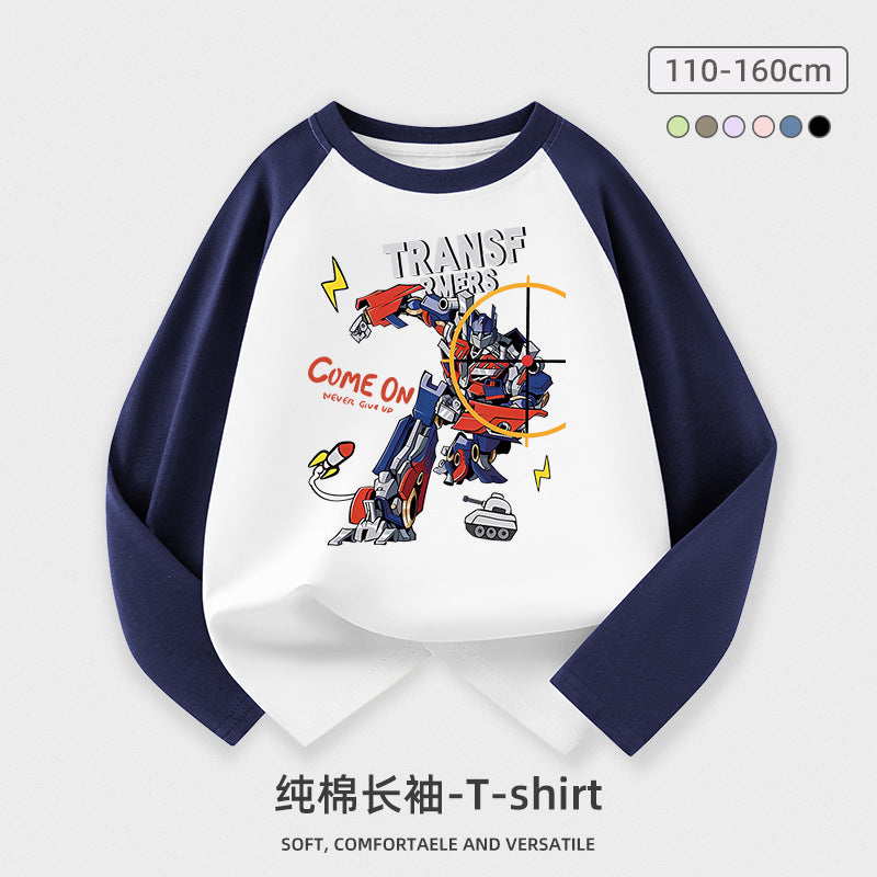 A long-sleeved T-shirt top