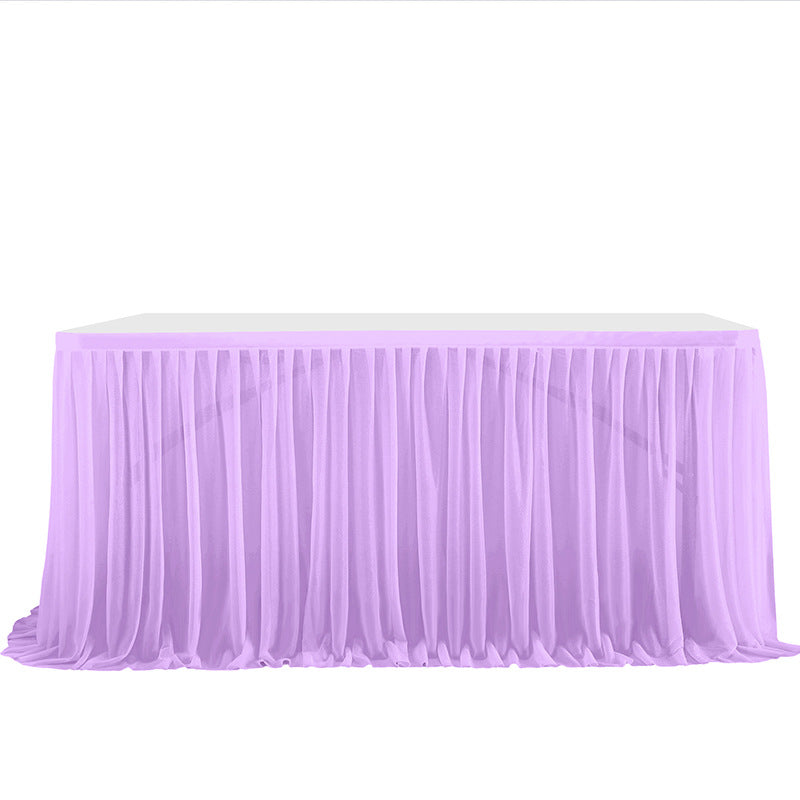 A Table curtain table circumference