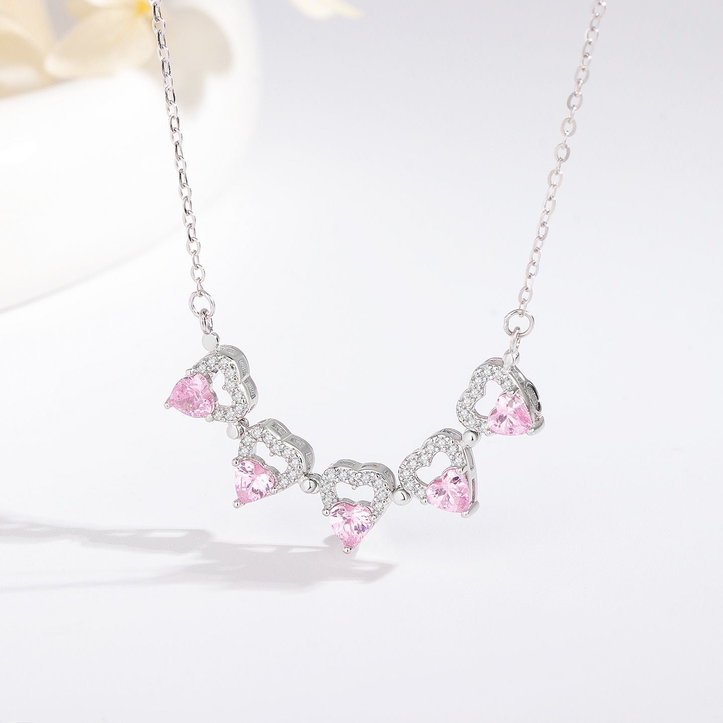 A S925 Sterling Silver Love Necklace