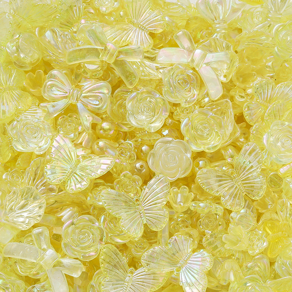 A acrylic mixed AB color beads beaded accessories, handmade DIY children's bracelets, necklaces, mobile phone chain accessories - Mixbatch