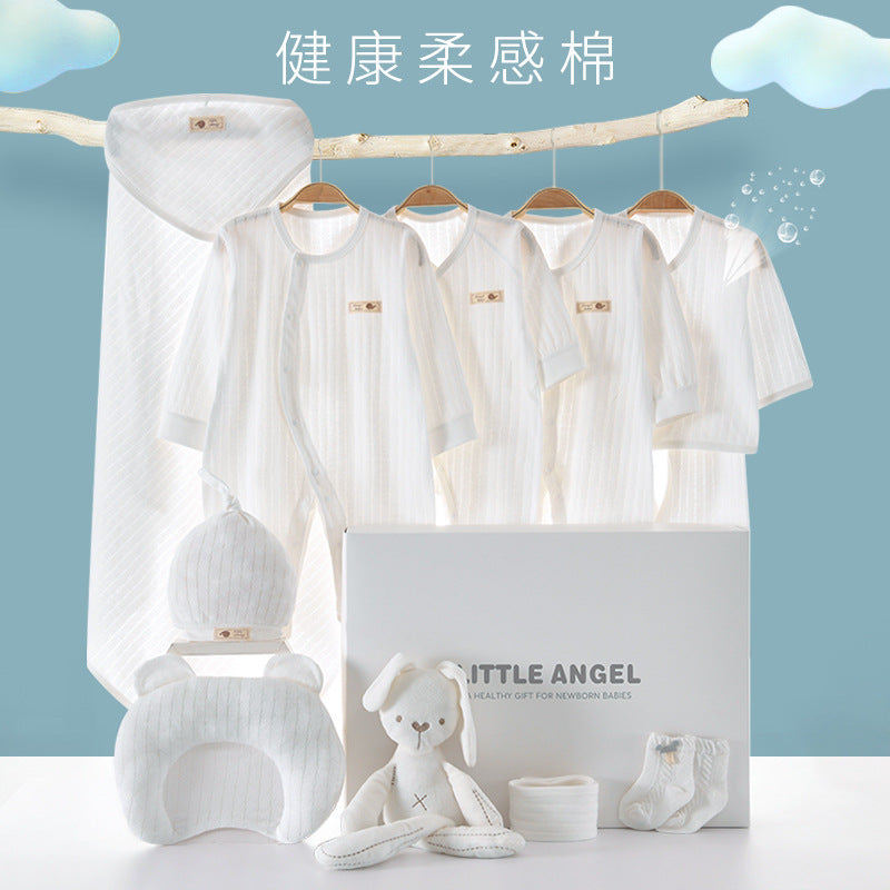 A2 Spring and Autumn Hot Sale New Baby Gift Box Breathable Soft Thin Newborn Baby Clothes onesie Romper Set - Mixbatch