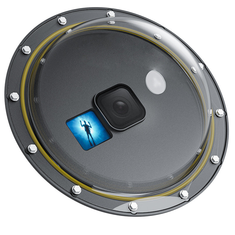 A Compatible with GoPro 13/12/11/10/9 Snorkeling Dome Port Waterproof Housing