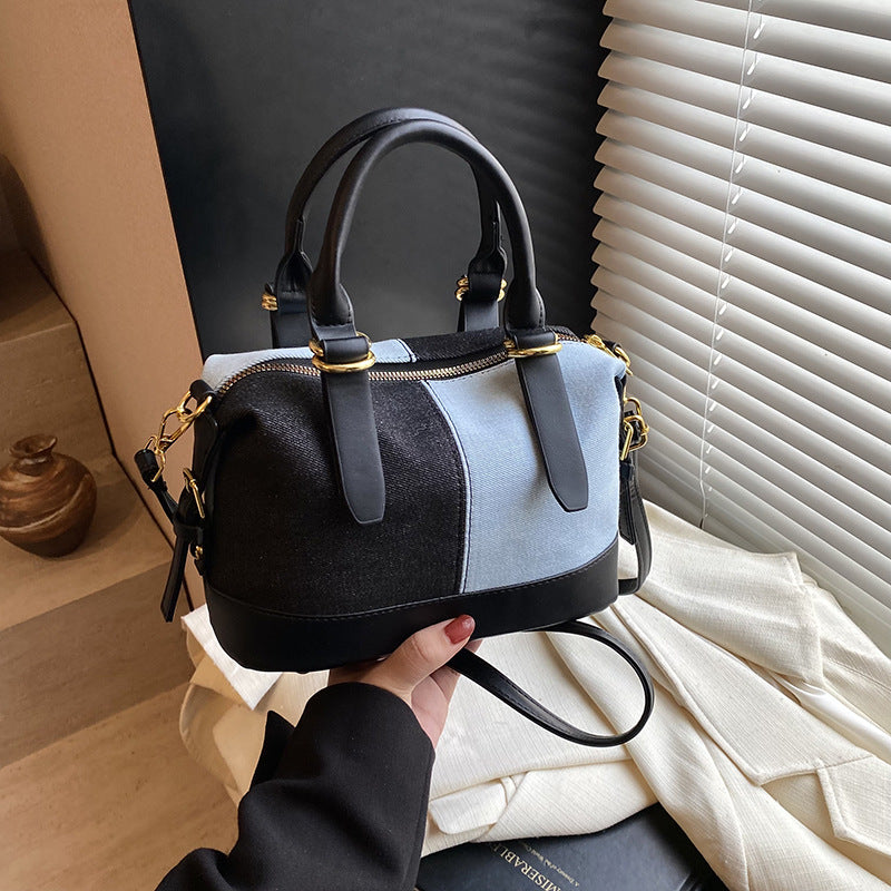 A denim bag shoulder bag messenger bag