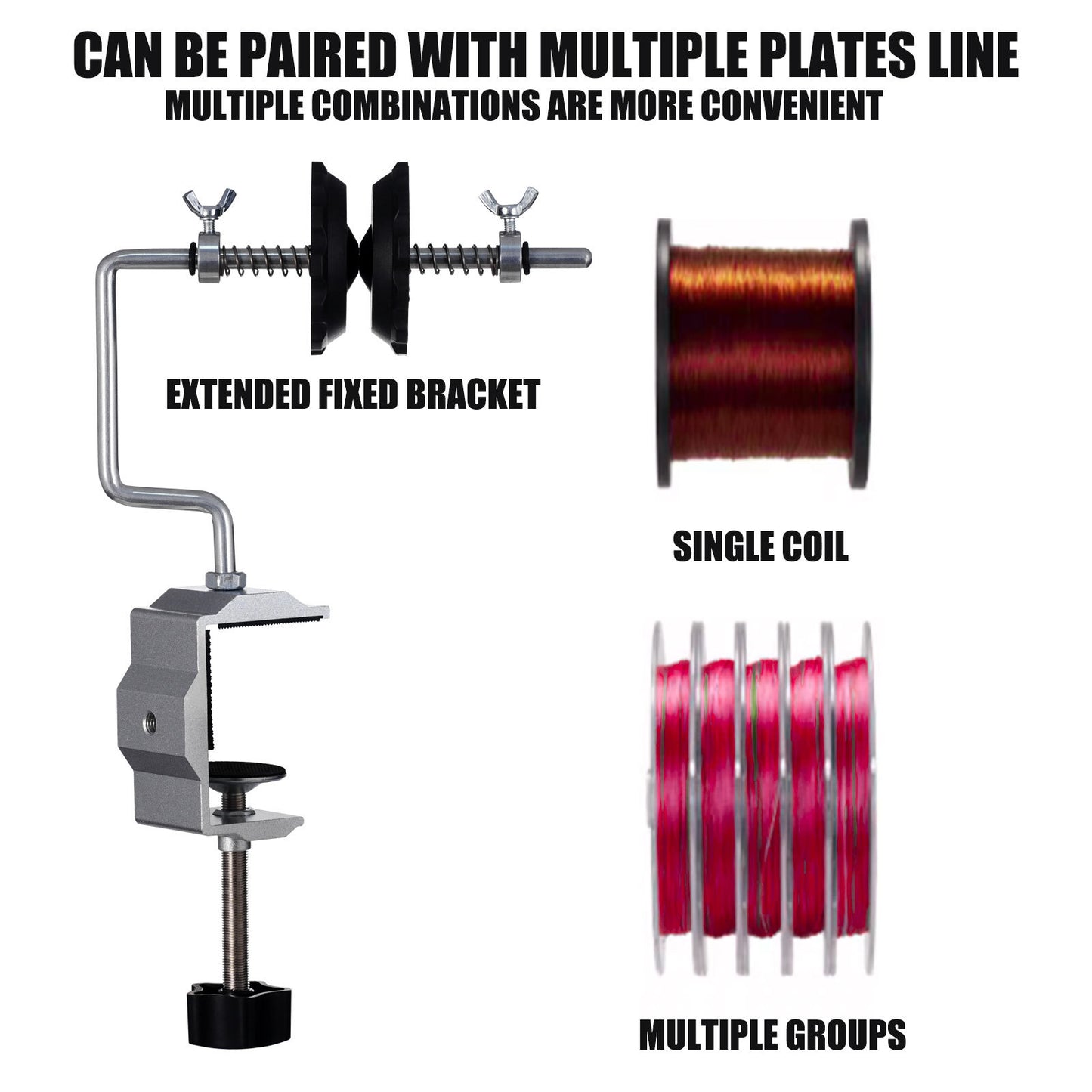 A Durable Sea Fishing Reel Winder – Aluminum Base with Extended Guide Rod