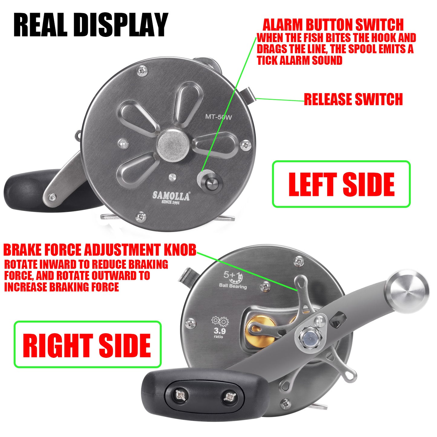 A Deep Sea Saltwater Drum Reel – Iron Plate, Slow Jig, Large Capacity