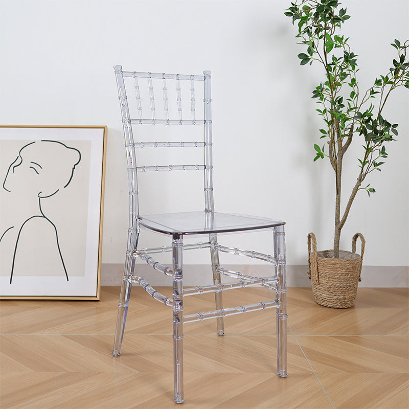 A crystal chair transparent wedding banquet high value chair hotel restaurant wedding chair anti-dirty durable chair