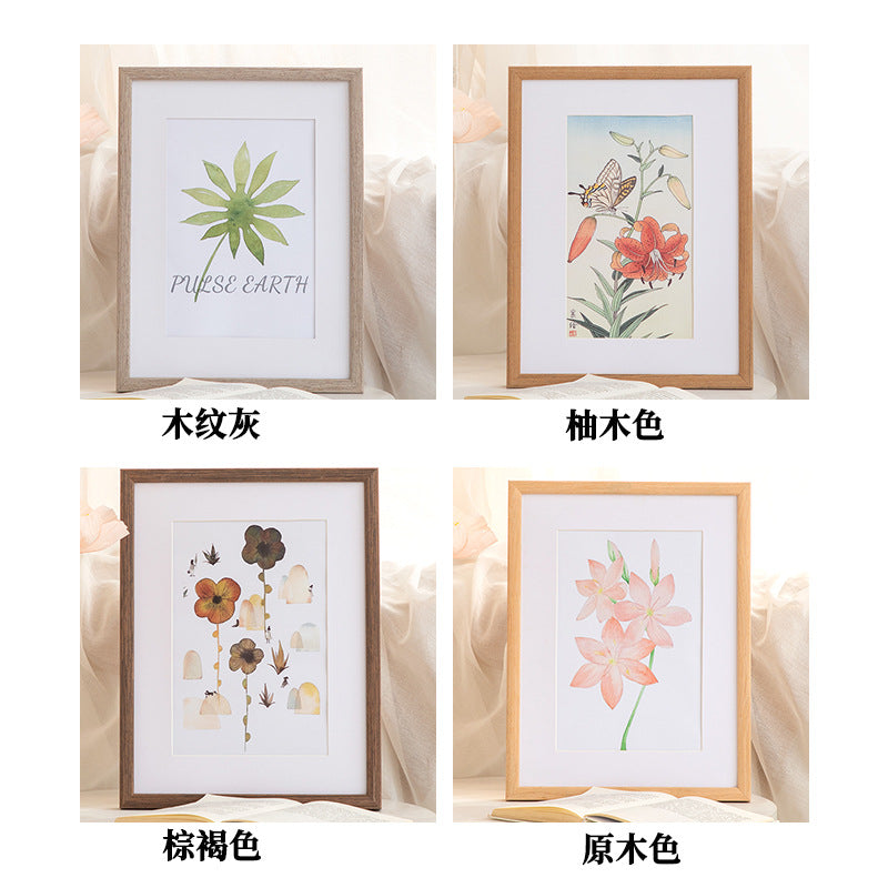 Modern solid wood wall hanging photo frame A4A3 framed photo frame