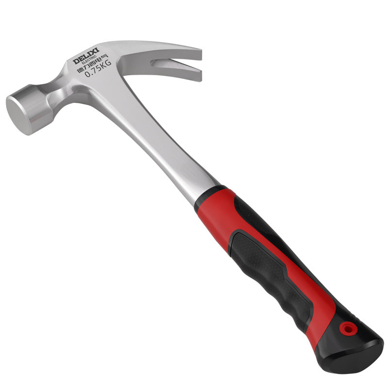 A West Electric Claw Hammer Mini Household Hammer Woodworking Special Right Angle Plastic Handle Anti-skid Integrated Small Hammer