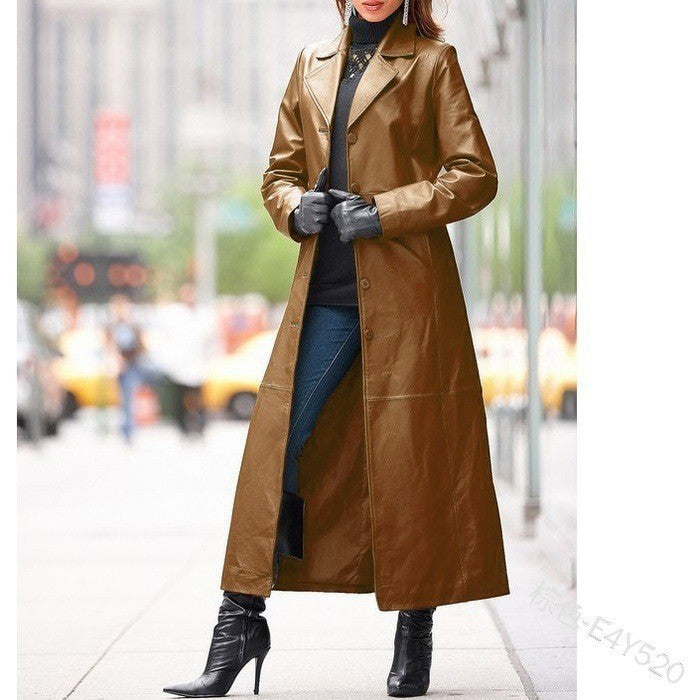 A women's leather jacket