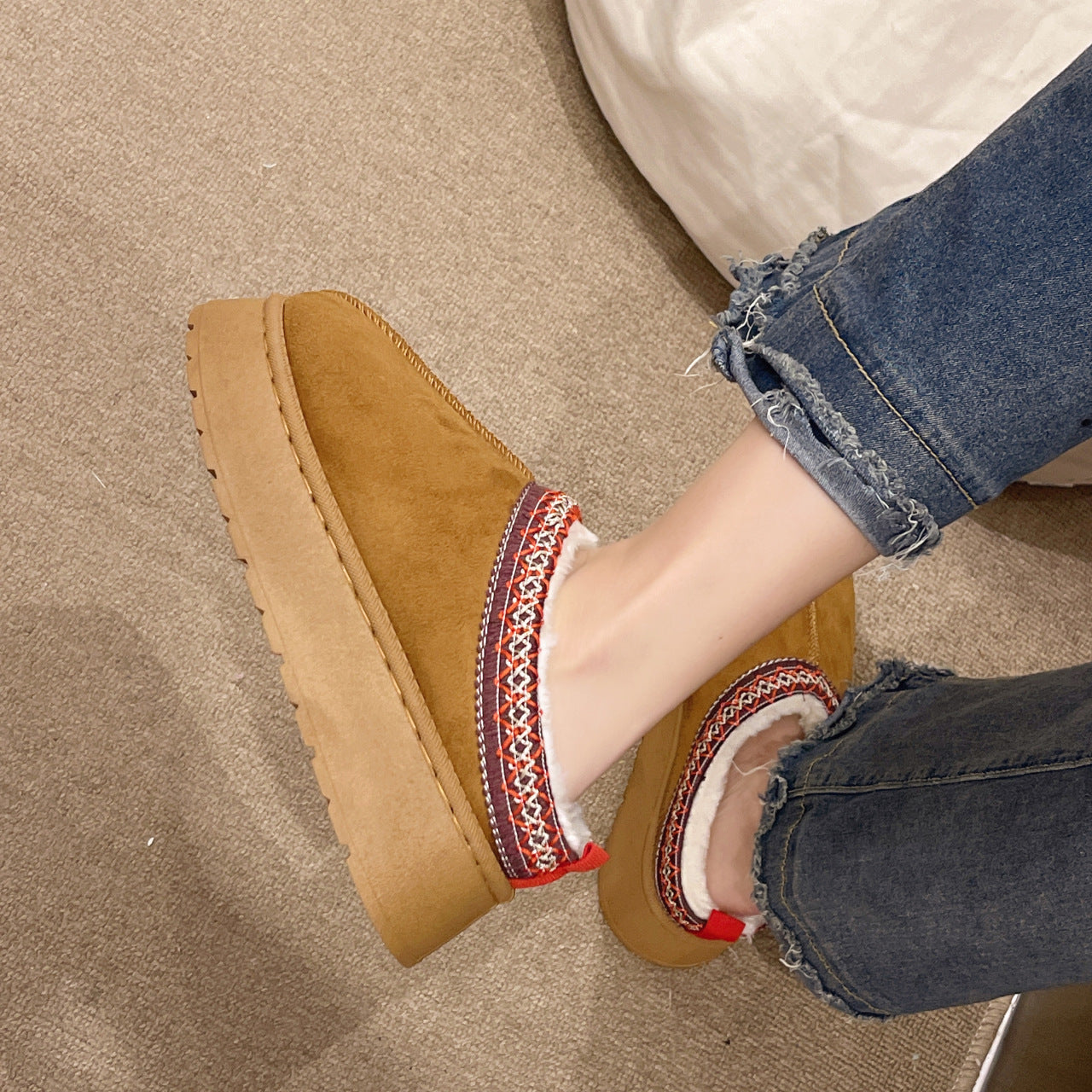 A plush slipper