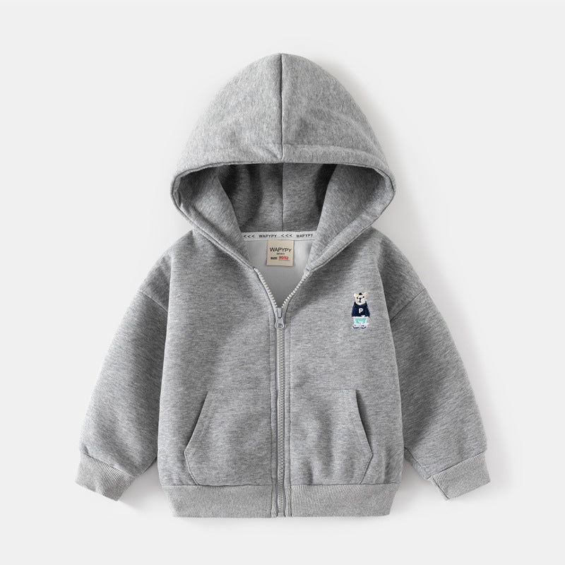 A children's hooded sweater