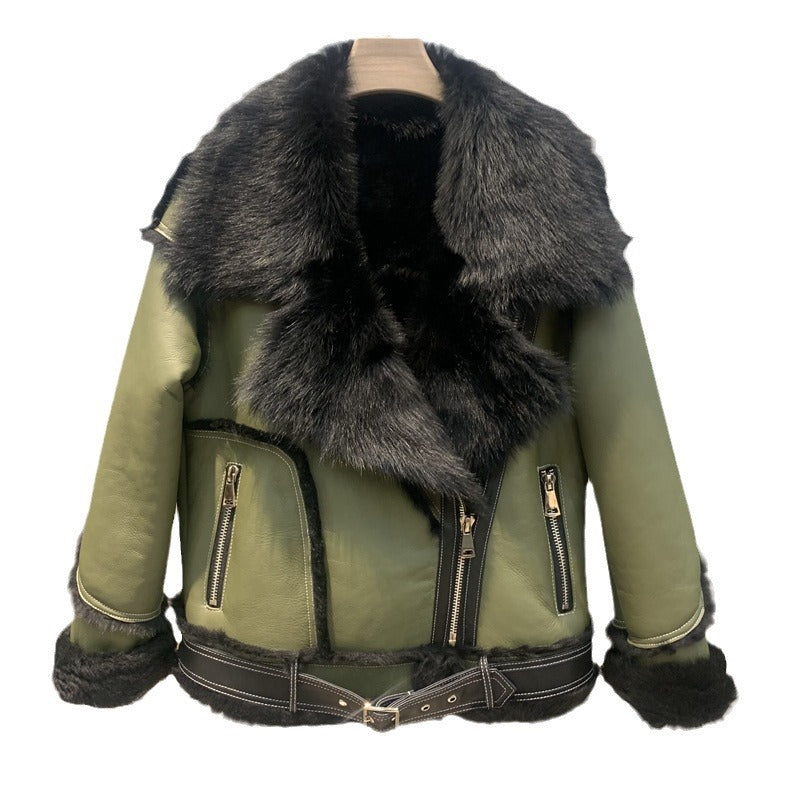 A short fur jacket