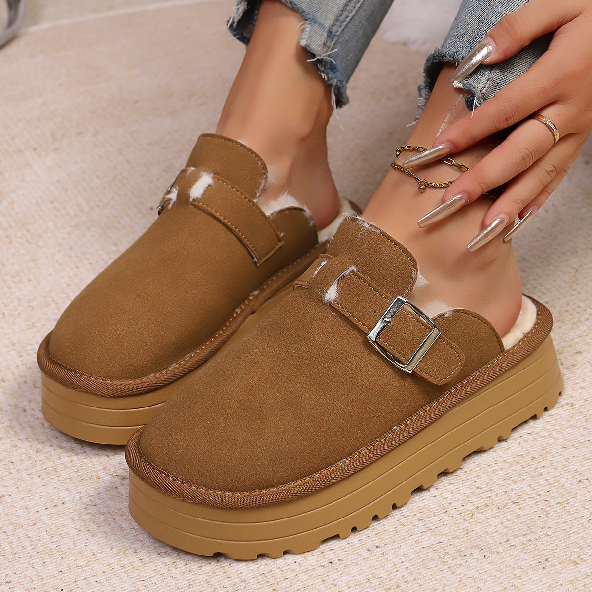 A plush slipper