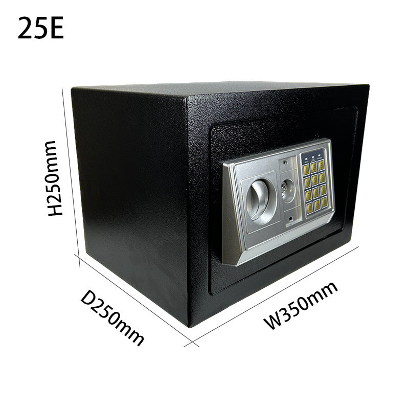 A safe box electronic code mechanical key