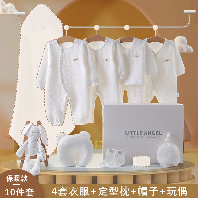 A2 Spring and Autumn Hot Sale New Baby Gift Box Breathable Soft Thin Newborn Baby Clothes onesie Romper Set - Mixbatch