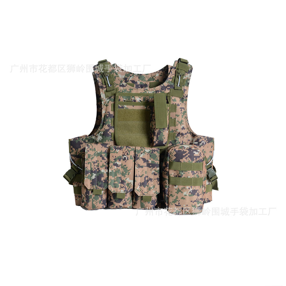 Amphibious tactical vest, python camouflage molle system, cycling sports outdoor tactical vest, real CS
