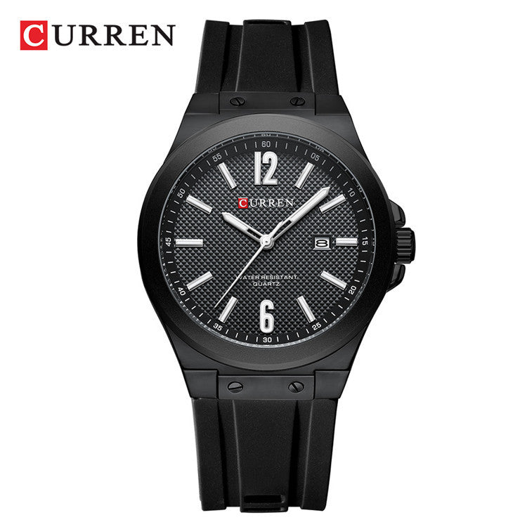 A 8467 Men's Sports Watch Men's Watch Silicone Strap Business Foreign Trade Watch Simple Spot