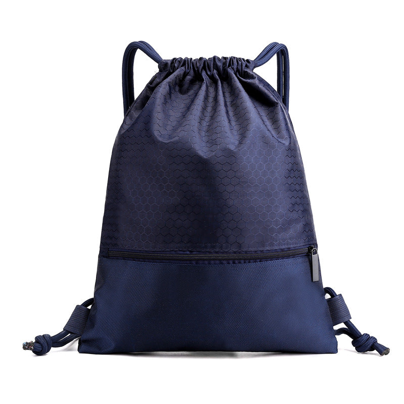 A nylon waterproof drawstring bag outdoor fitness sports men's and women's backpack company annual meeting event bag gift bag