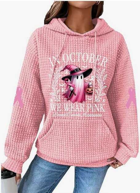 A printed sweater