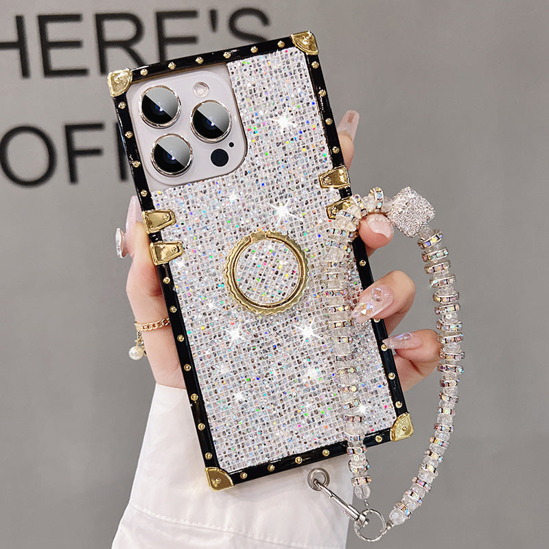A glitter holder mobile phone case