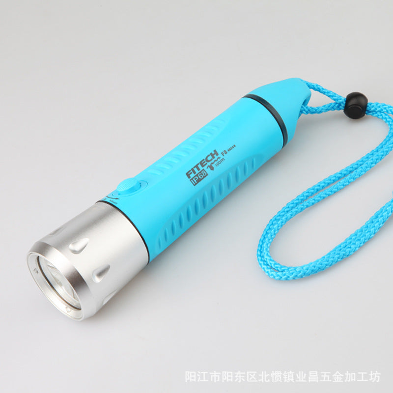 A F8 Submersible Flashlight Rechargeable LED