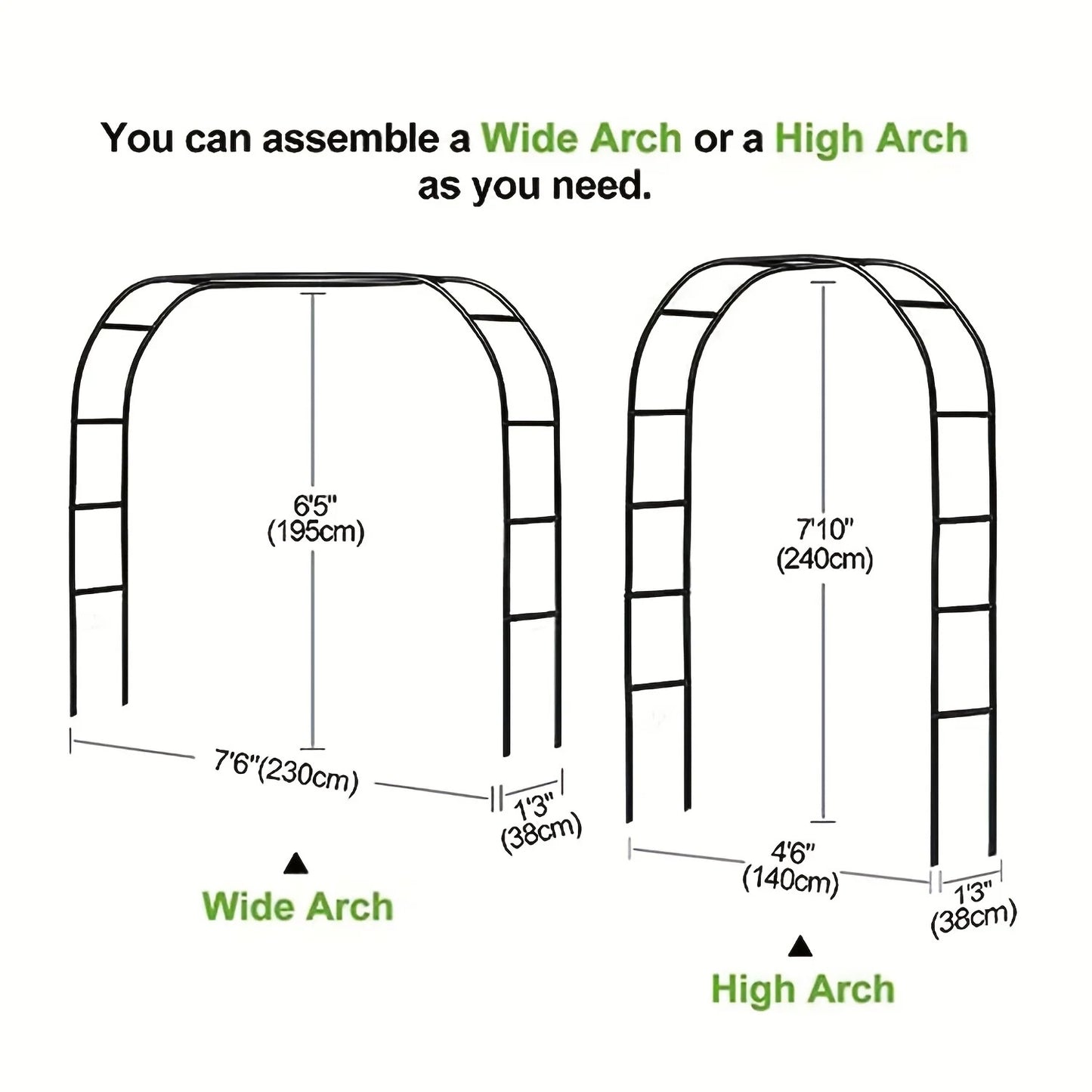 A Arch flower stand arc bracket