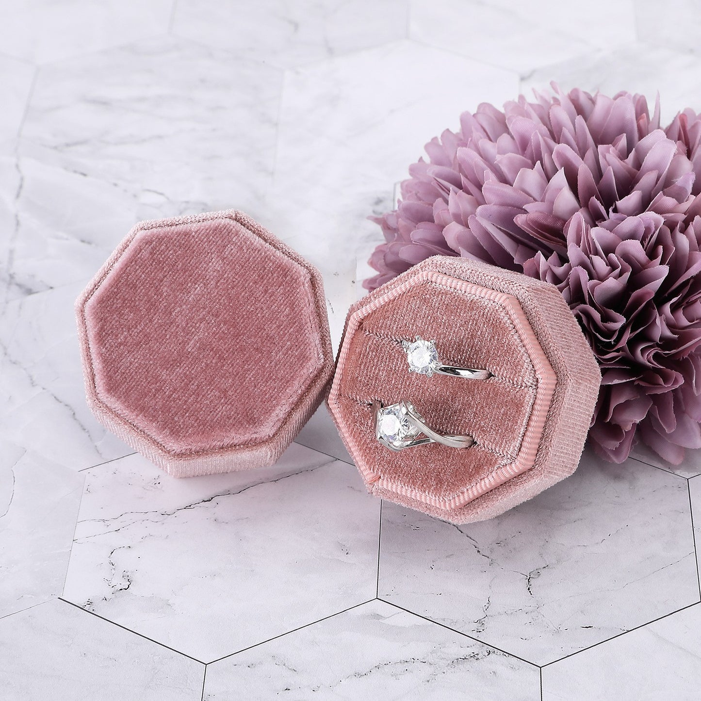 A flannel jewelry box