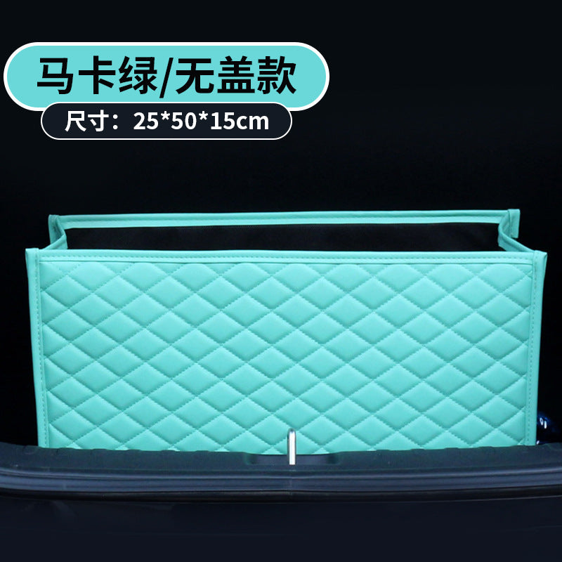 A trunk leather storage box
