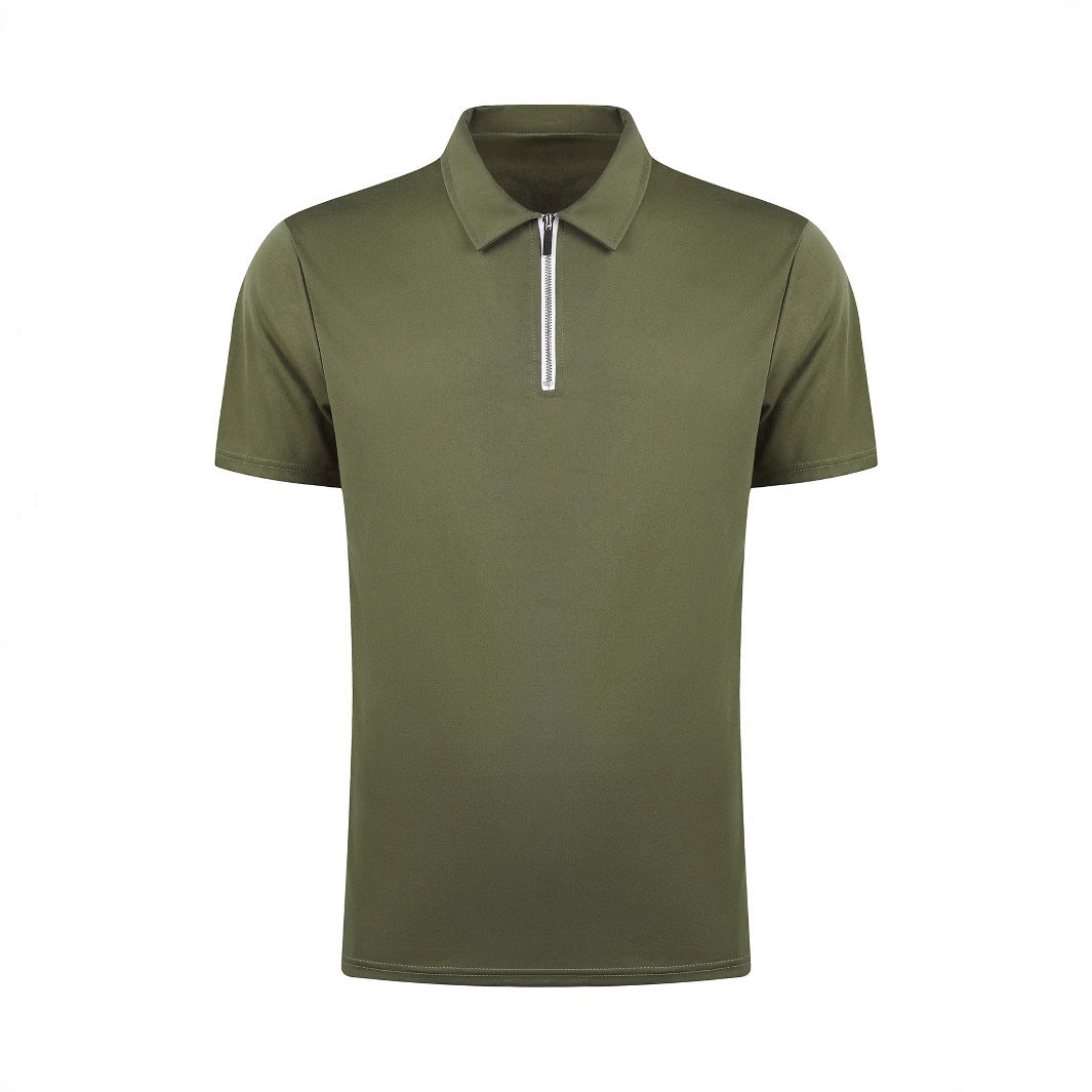 A men's short-sleeved lapel top