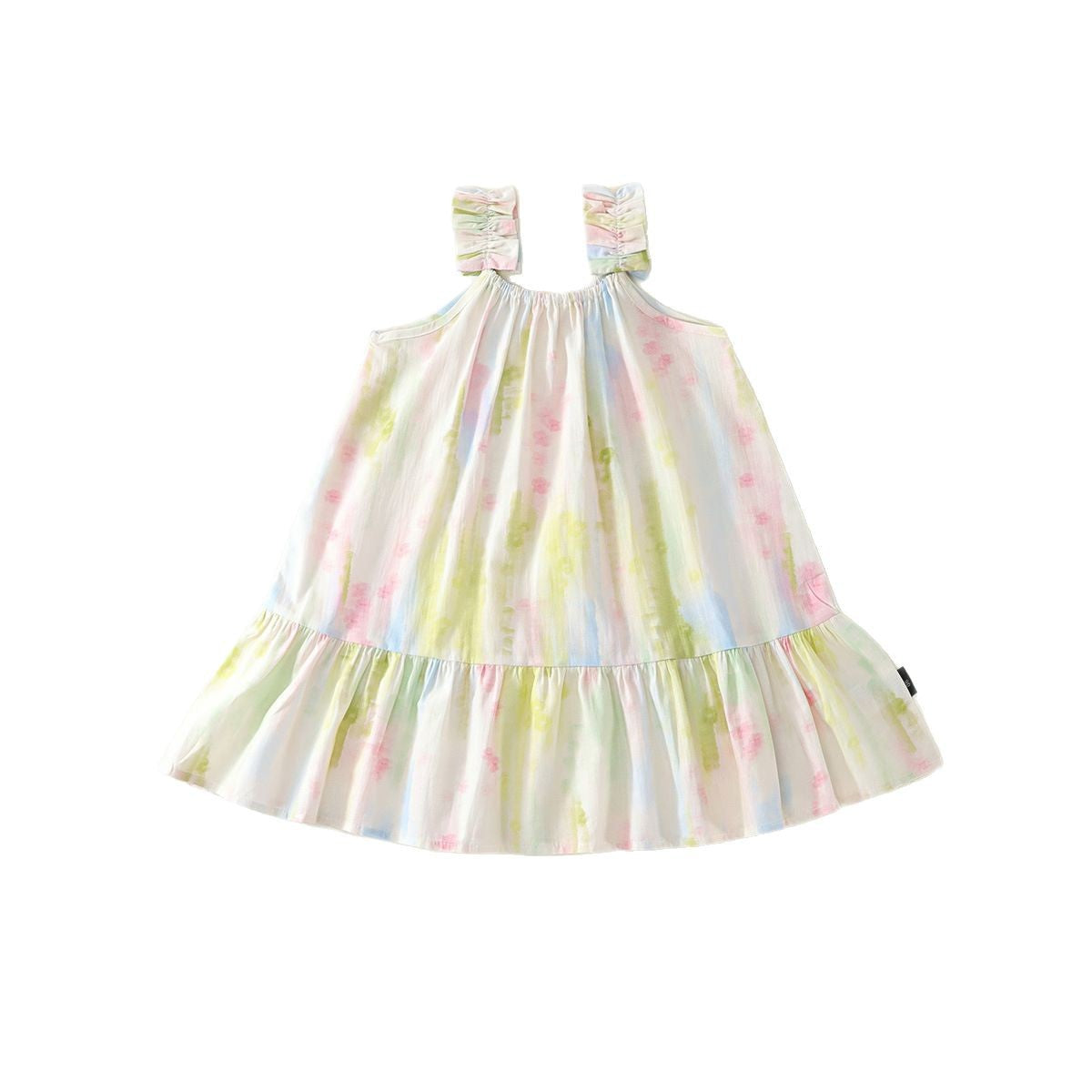 A girls summer cotton suspender skirt - Mixbatch