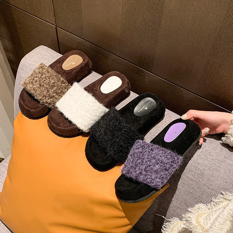 A plush slipper