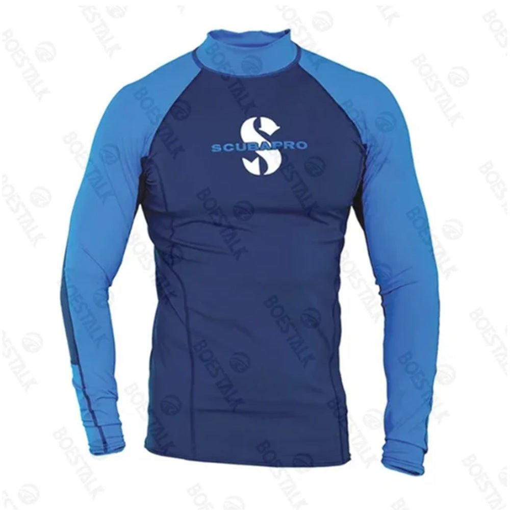 A Men's Swimming Long Sleeve Swimsuit