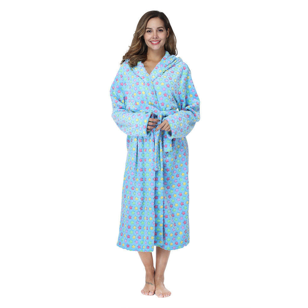 A bathrobe