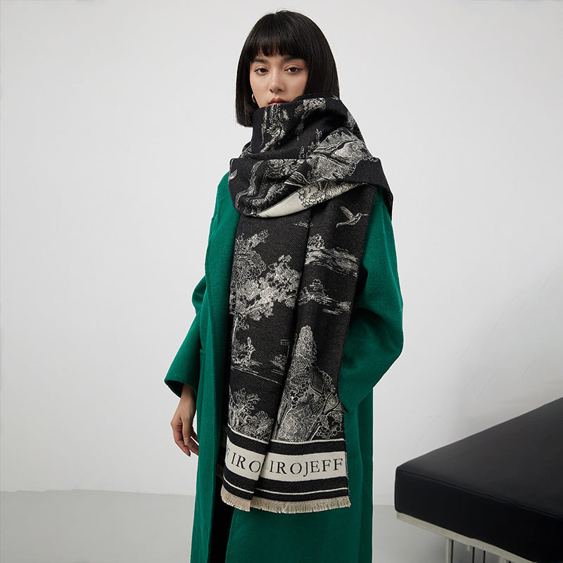 A scarf a warm shawl