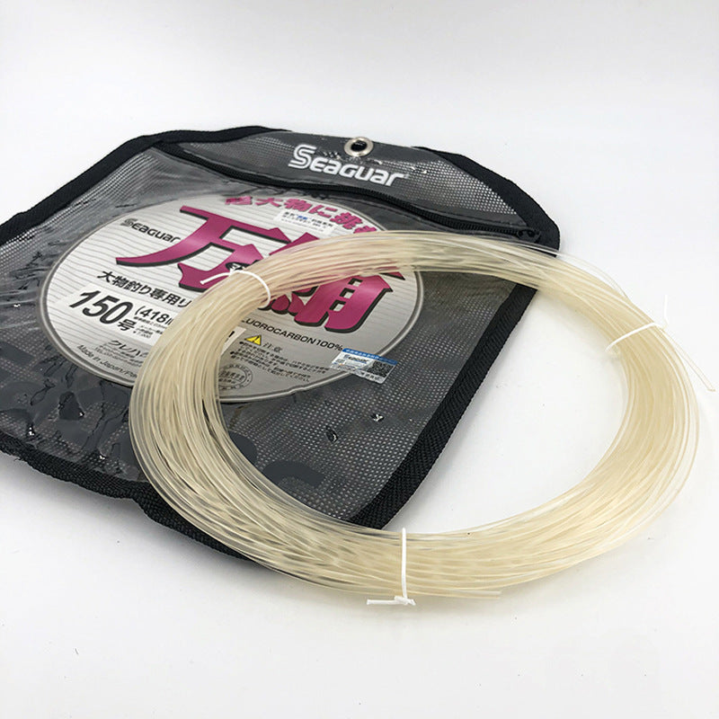 A million tuna leading line Japan imported deep-sea carbon sub-line sea fishing big object fishing line fluorocarbon line