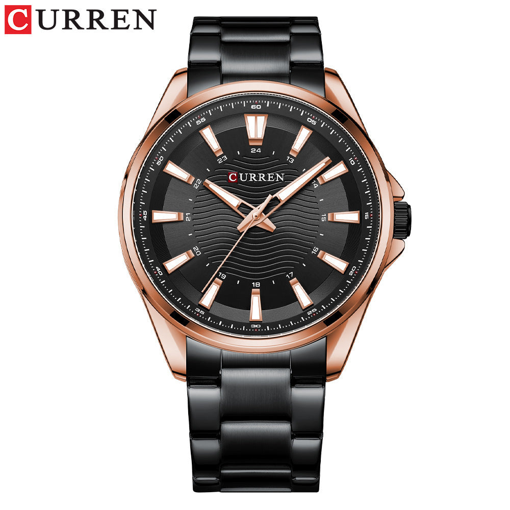 A business steel belt men's watch, quartz watch foreign trade watch 8424