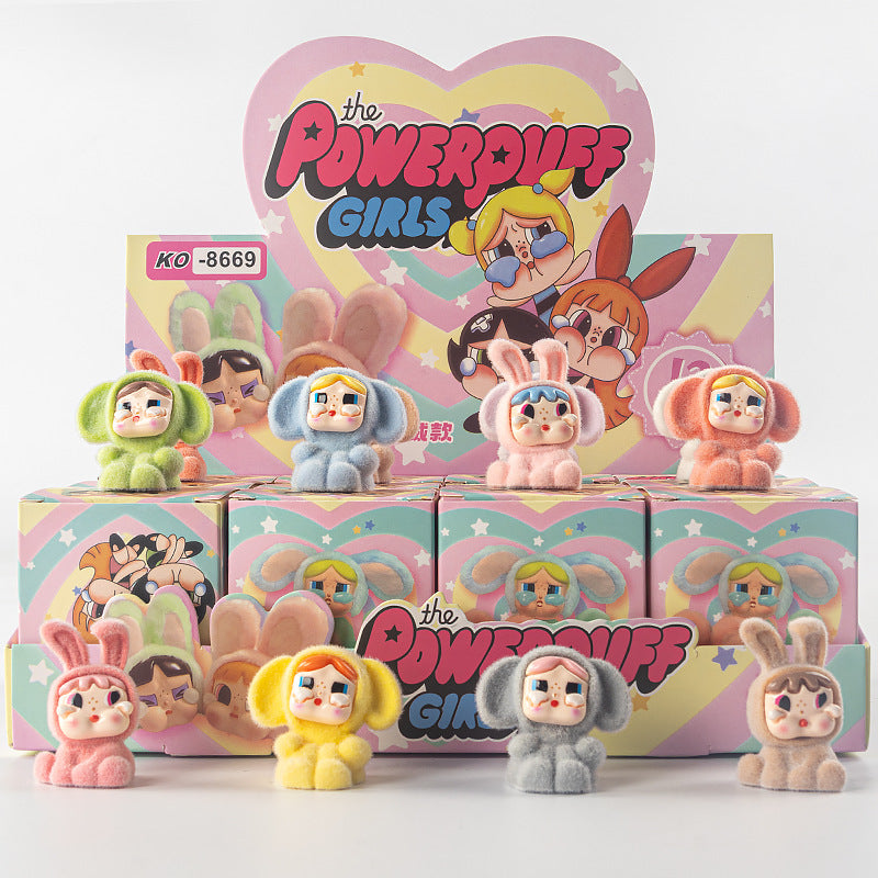 A flocking ornament toy