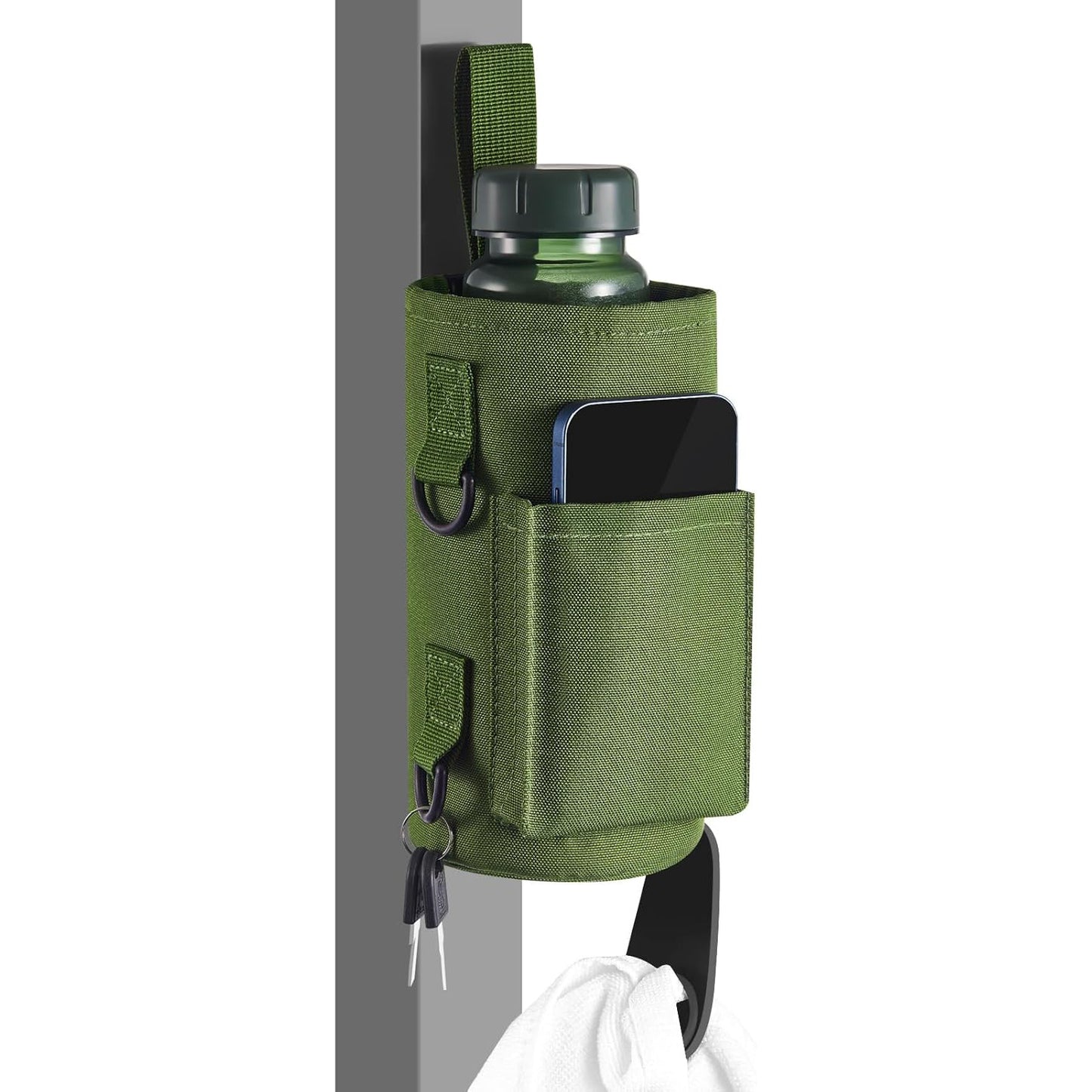 A gym magnetic kettle bag cross-border magnet sports satchel water cup bag accessories mobile phone storage water bottle portable bag