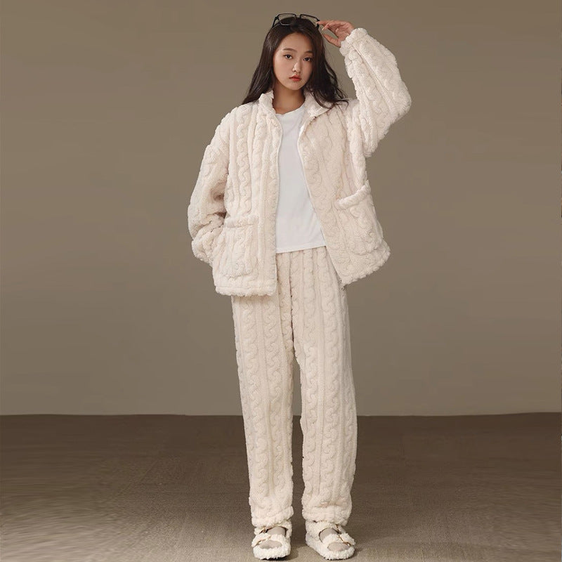 A thermal pajama set