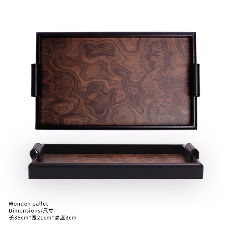 A volcanic grain tray wooden tray