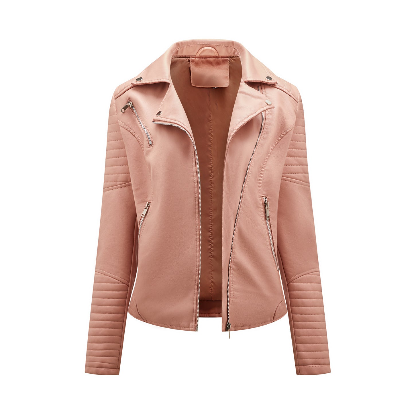 A women's leather jacket