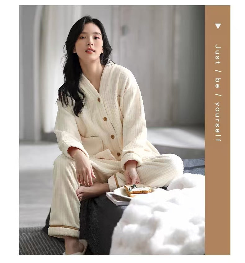 A thermal pajama set